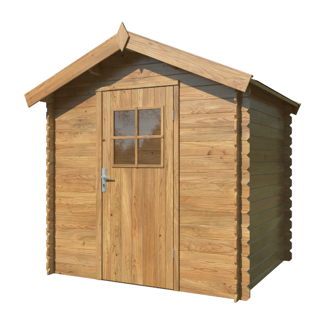 CASETTA IN LEGNO IMPREGNATO PAOLA CM. 206X176 LOSA LEGNAMI